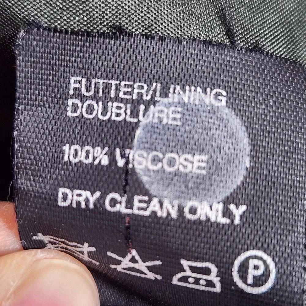 Lodenfrey Sport Coat Mens Large Green Wool Double Breasted Belted Jacket‎